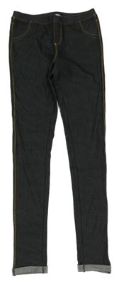 Tmavošedé legíny riflového vzhledu Piazaitalia