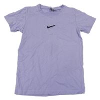 Levandulové tričko s logem Nike 