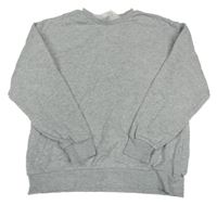 Šedá melírovaná mikina H&M