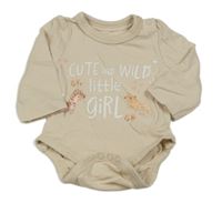 Světlebéžové body s nápisy a zvířátky a srdíčky so cute