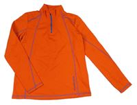 Tmavooranžová funkční sportovní mikina crivit