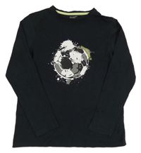 Černé triko s míčem PRIMARK