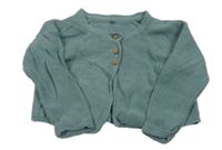 Olivovošedý propínací svetr George