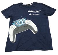 Tmavomodré tričko s ovladačem - PlayStation PEPCO