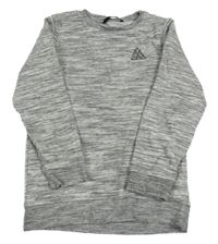 Šedo-bílá melírovaná mikina se znakem George