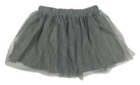 Šedá třpytivá tylová sukně H&M