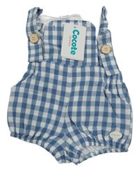 Modro-bílé kostkované laclové kraťasy Cocote