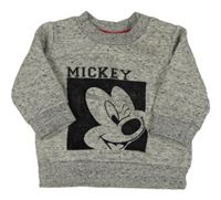 Šedo-bílo-černá melírovaná mikina s Mickey PRIMARK