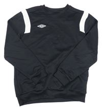 Černo-bílá sportovní mikina s logem UMBRO