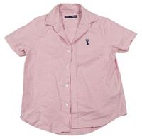 Růžová košile s výšivkou Next