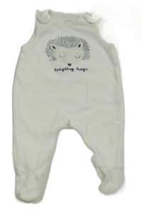 Smetanové sametové dupačky s ježkem C&A