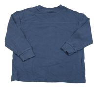 Tmavomodrá žebrovaná mikina F&F