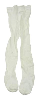 Smetanové silonky s motýly St. Bernard