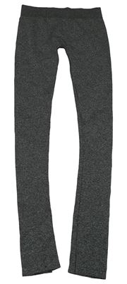 Tmavošedé melírované spodní legíny