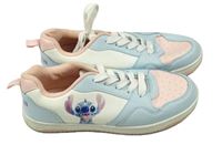Bílo-světlemodro-růžové tenisky se Stitchem Disney vel. 37/38