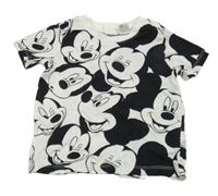 Bílo-černé tričko s Mickeym H&M
