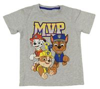 Šedé melírované tričko s Paw Patrol