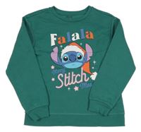 Zelená mikina se Stitchem Primark