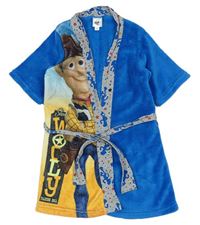 Modrý chlupatý župan s Woodym Disney