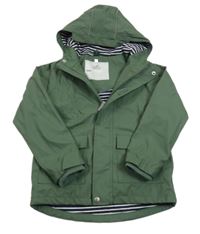 Khaki nepromokavá jarní bunda s kapucí Topolino