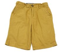 Okrové plátěné chino kraťasy Denim Co.