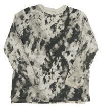 Smetnaovo-černé batikované triko Primark