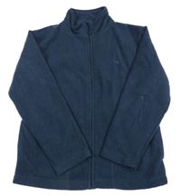 Tmavomodrá propínací fleecová mikina C&A