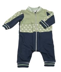 Tmavomodro-zelený teplákový overal River Island