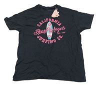 Nové - černé tričko s nápisem 