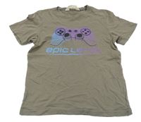 Hnědé tričko s ovladačem H&M