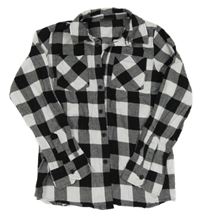 Černo-bílá kostkovaná košile 