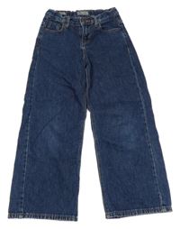 Tmavomodré široké rifle 