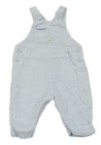 Světlemodré pruhované plátěné podšité kalhoty Mothercare
