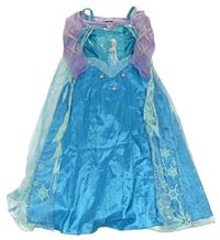 Kostým - Tyrkysovo-fialové šaty - Elsa George