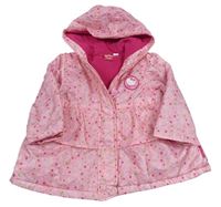 Růžová šusťáková zateplená parka s kapucí a Hello Kitty Sanrio