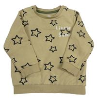 Béžová mikina s hvězdami zn. F&F