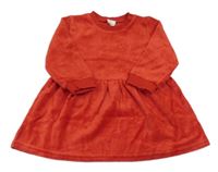 Červené sametové šaty zn. H&M