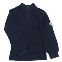 Tmavomodrý svetr s nášivkou Dunnes Stores