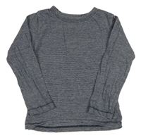 Bílo-tmavomodré melírované triko M&S