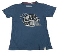 Tmavomodré tričko s helmou 