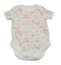 Bílo-růžové body s obrázky Nutmeg