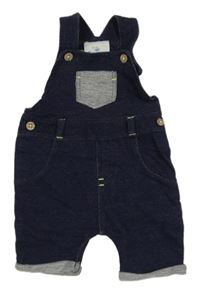 Tmavomodré teplákové laclové kraťasy Topomini