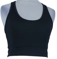 Dámský černý sportovní crop top Very 