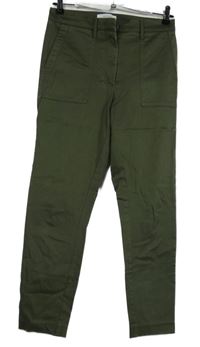 Dámské khaki plátěné chino kalhoty M&S