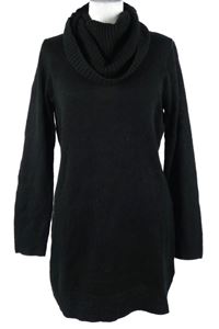 Dámská černá svetrová tunika s rolákem H&M