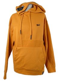 Pánská okrová mikina s kapucí 