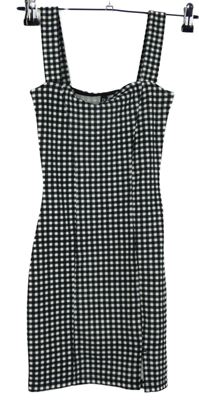 Dámské černo-bílé kostičkované šaty H&M