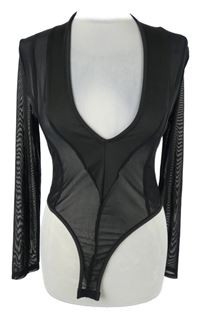 Dámské černé tylové body Shein 