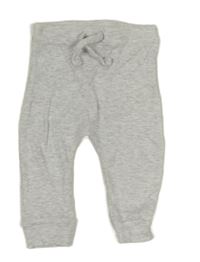 Světlešedé melírované žebrované baggy tepláky Matalan