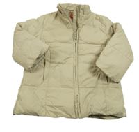 Béžová šusťáková zimní bunda Kenvelo